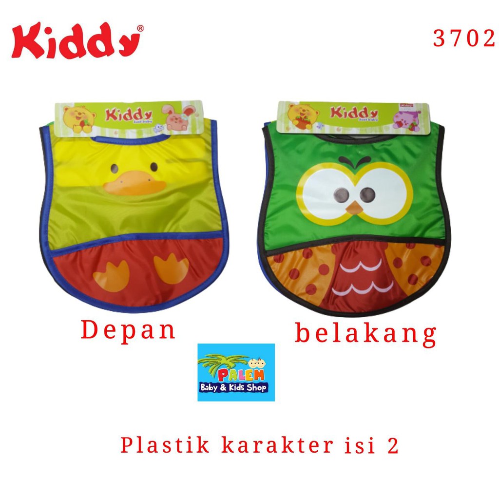 Kiddy Slaber / Tatakan Iler / celemek makan plastik 2pcs