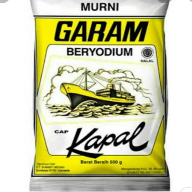 

Garam Beryodium Cap Kapal 500 gram