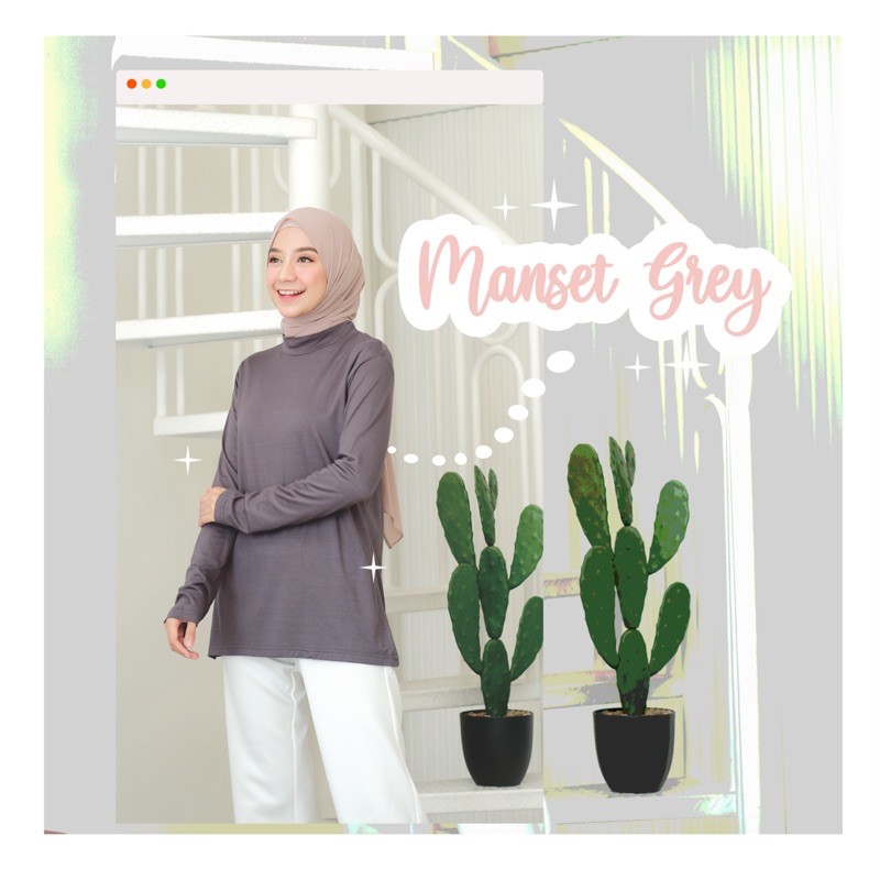 Koyu Hijab Manset Daleman Baju Best Seller /Iner Manset Baju