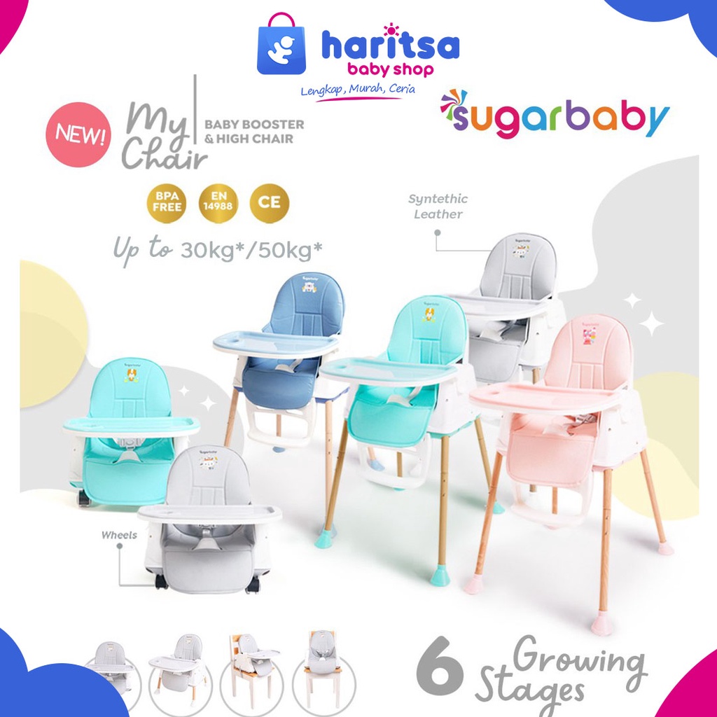 Sugar Baby My Chair/Sugar Leaf Booster Seat &amp; High Chair Kursi Makan Bayi Dudukan Bayi