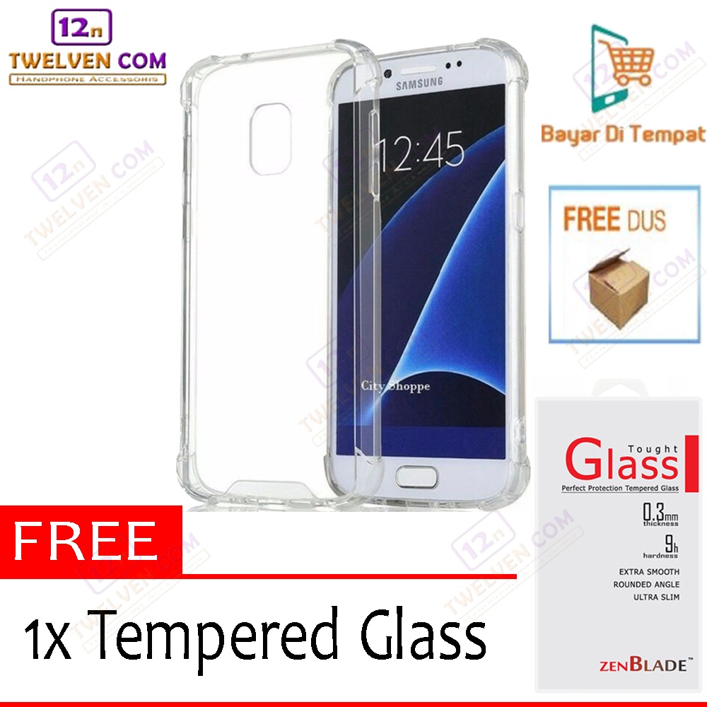 [FLASH SALE] Case Anti Crack Anti Shock Softcase Samsung J5 Pro - Free Tempered Glass