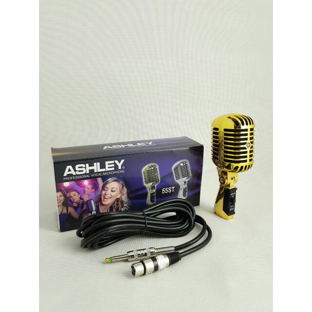 Mic Kabel Studio Ashley 55ST Classic Gold ( ORIGINAL )