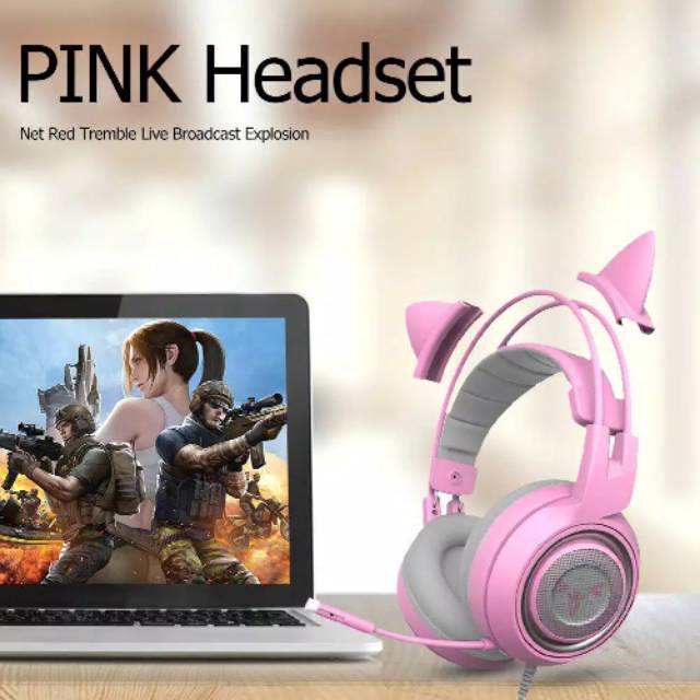 Pink Neko headset