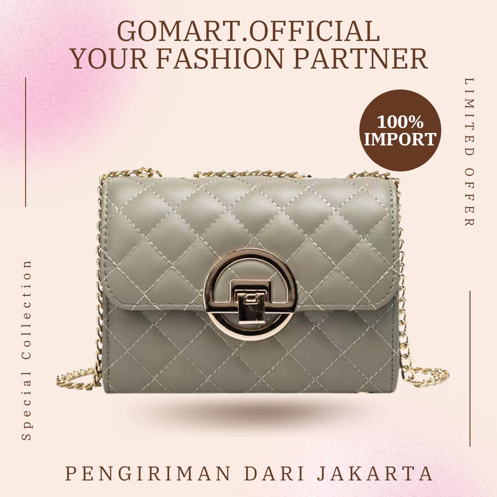 Tas Selempang Wanita Import Fashion Korea -Tas Wanita Import High Quality - Tas Fashion Korea Import Terbaru Kekinian - Tas Wanita Model Terbaru [SL25]