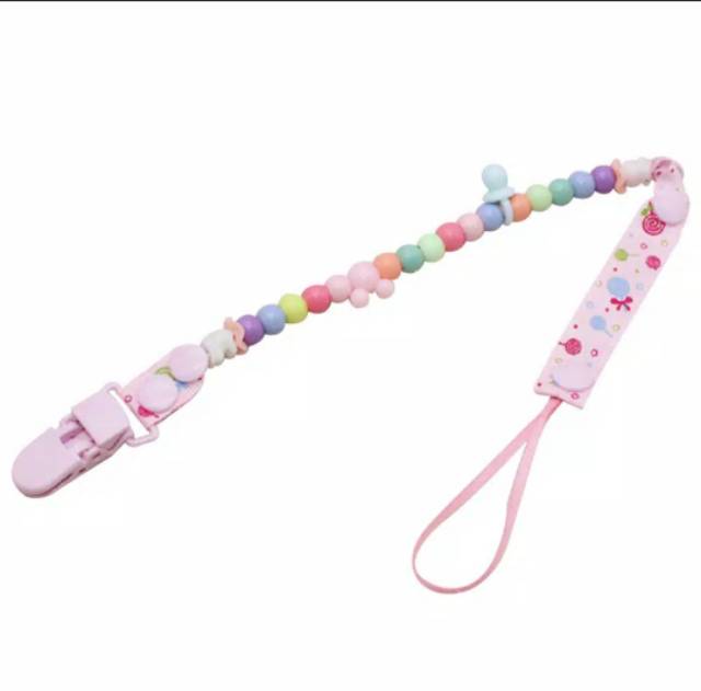 1234OS - Pacifier&amp;Teether Clipper/Pacifier Holder Chain/Tali Gantungan Empeng POLOS /Rantai Gigitan Bayi