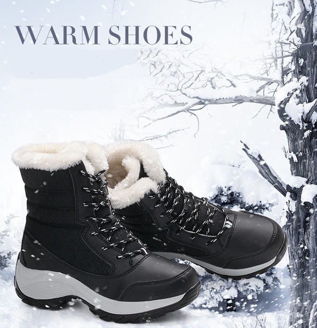 IMPORT Boots Ankle Waterproof Anti air salju Sepatu Boots Winter Import Bulu Parka Ankle