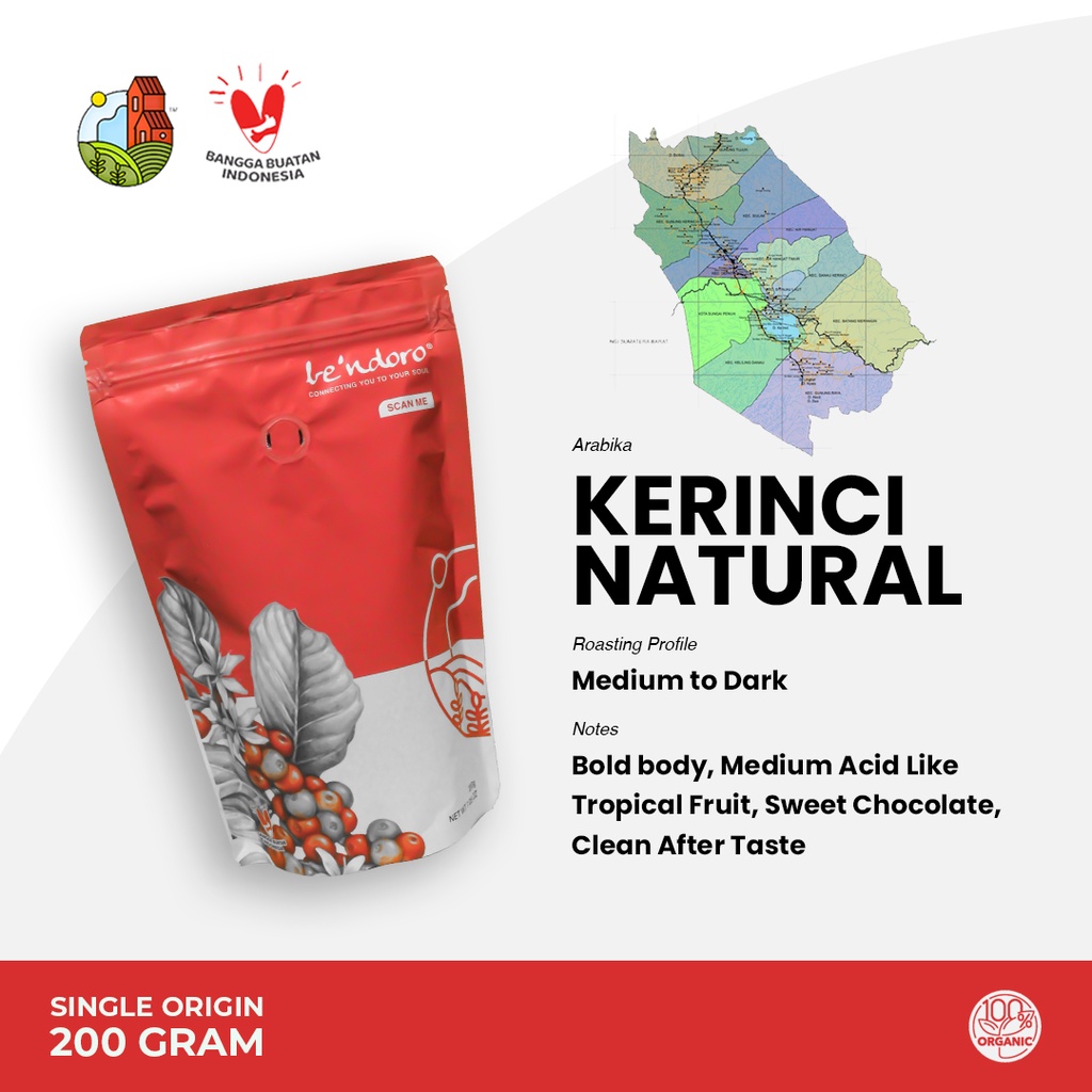 

Kopi Arabika Kerinci Natural 200gr