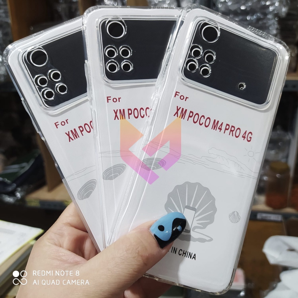 PROMO Case XIAOMI POCO M4 PRO 4G SoftCase Clear Transparans/Case Airbag/softcase Anti Crack Proteck Camera Casing Handphone