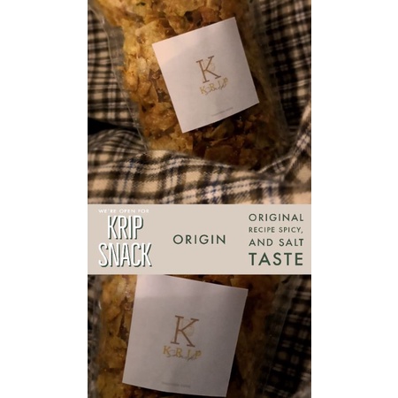 

Krip Snack - Kripik Singkong Origin Kunyit Pedas Asin