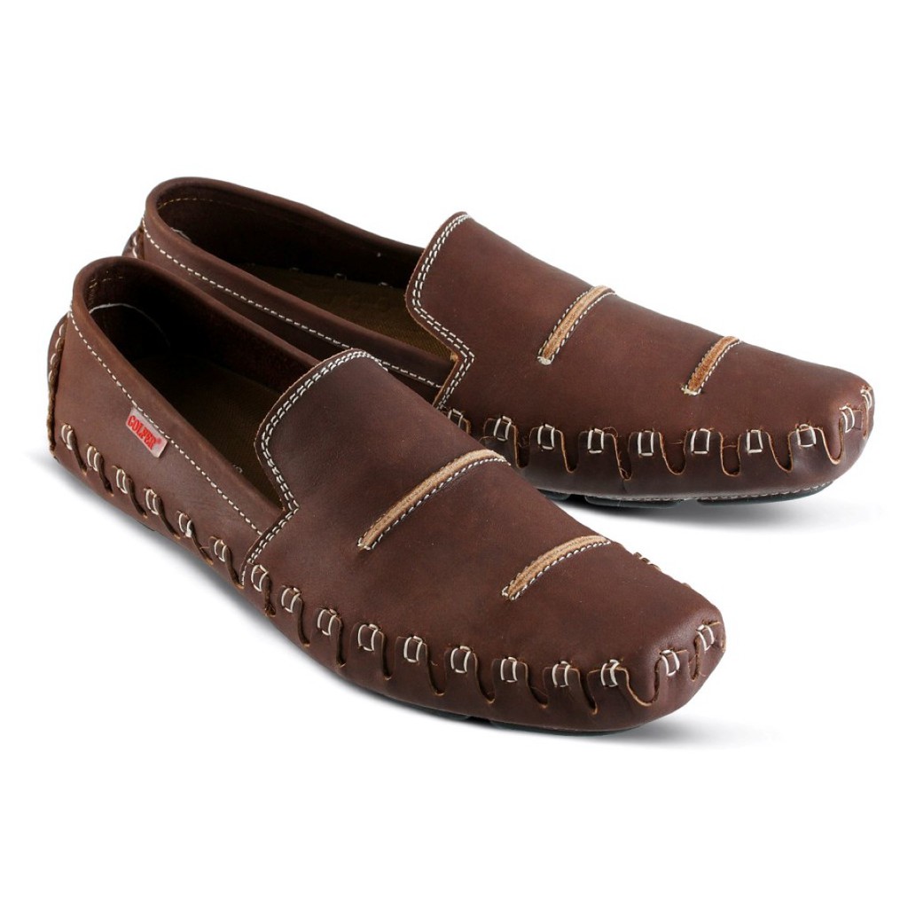 SEPATU MOCCASIN PRIA BROWN 39 sd 43 GF4109 GF