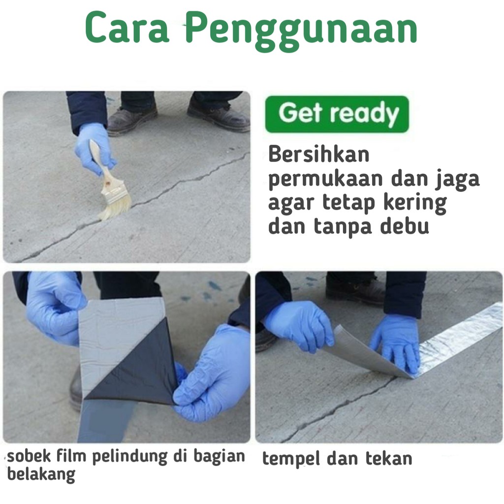 Lakban Perekat Ajaib Super Kuat Anti Bocor Tahan Air - Alumunium Foil Tape