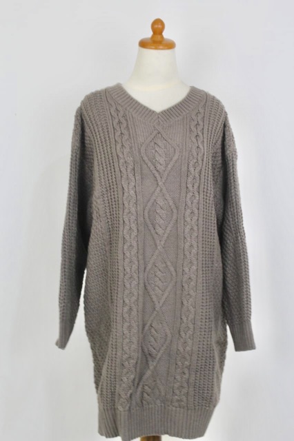 Sweater Rajut Wool Musim Dingin Infinity Baju Winter Fem