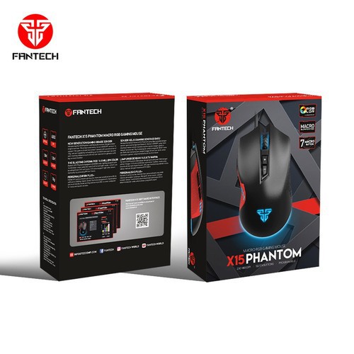 Mouse Gaming FANTECH X15 PHANTOM Macro RGB Original