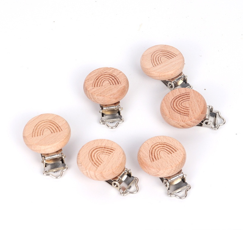 Mary Klip Suspender Bentuk Bulat Bahan Metal Warna Silver Ukuran 30mm