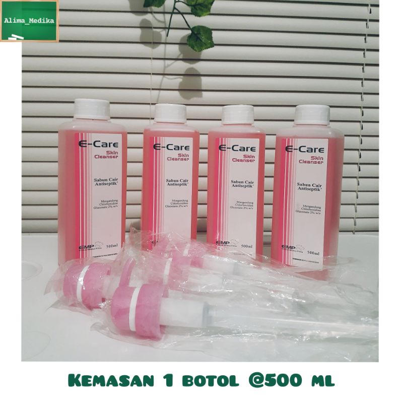 E - Care Skin Cleanser Sabun Cair Antiseptik 500 ml