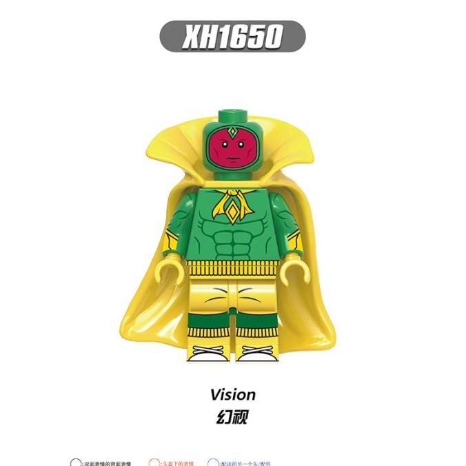 XH1650 - Vision Halloween Wandavision Minifigure Brick DIY X0306