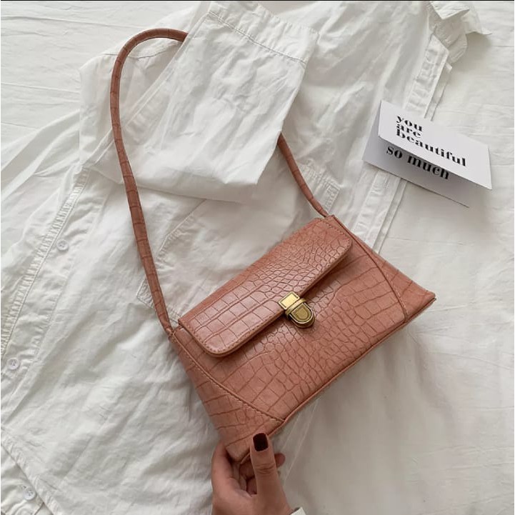Tas Selempang Wanita /Slingbag Wanita CROCO ZELLYN / Tas Bahu Wanita Berkualitas!!!