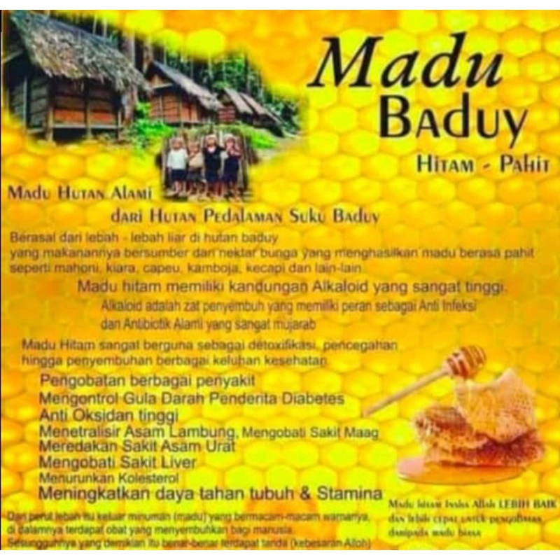 

Madu Hitam Asli Baduy 500 ml