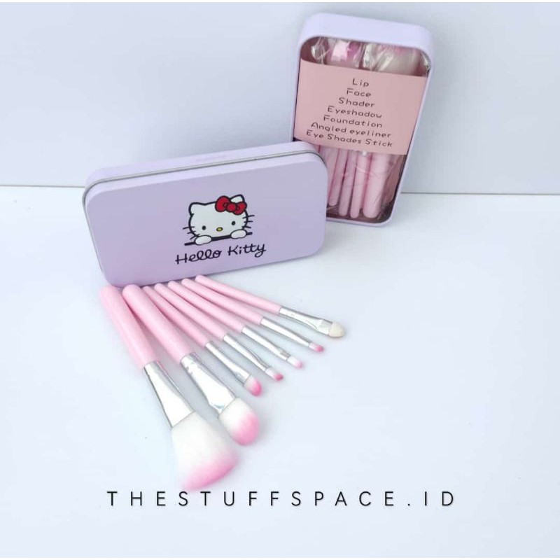 Kosmetik Make Up Brush Kuas Kaleng 7in1 Kuas Make Up Alat Kecantikan Makeup