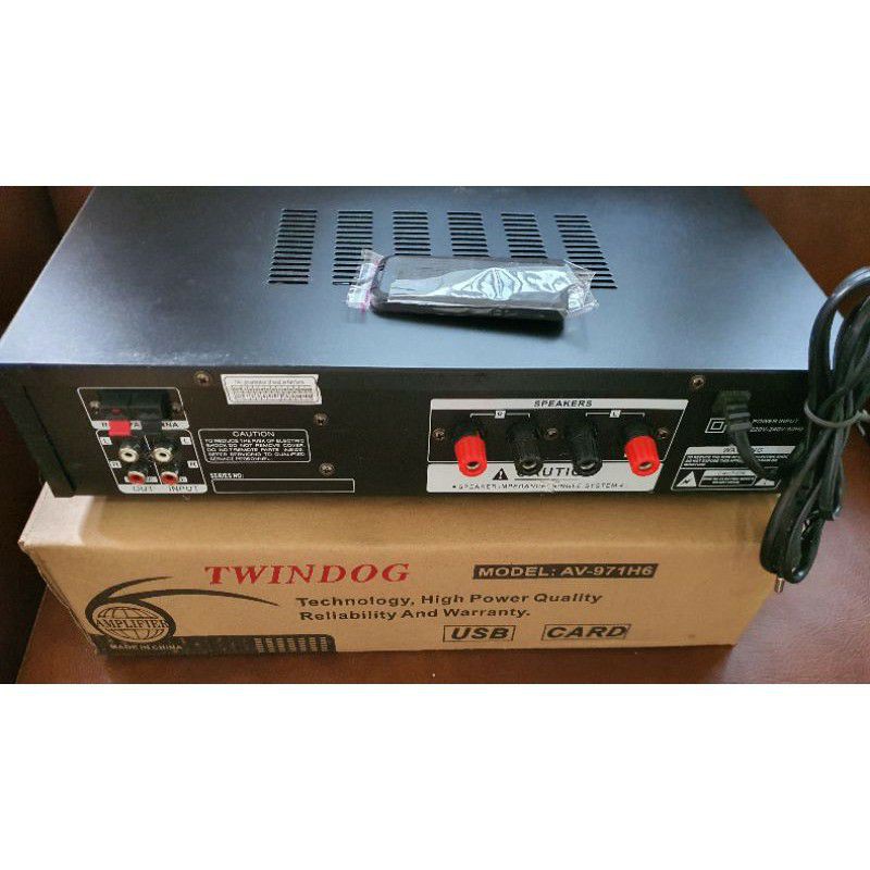 Twindog  , TD  , AV 971H6 USB  , Twin Dog , Ampli, Amply, Amplifier  Remote