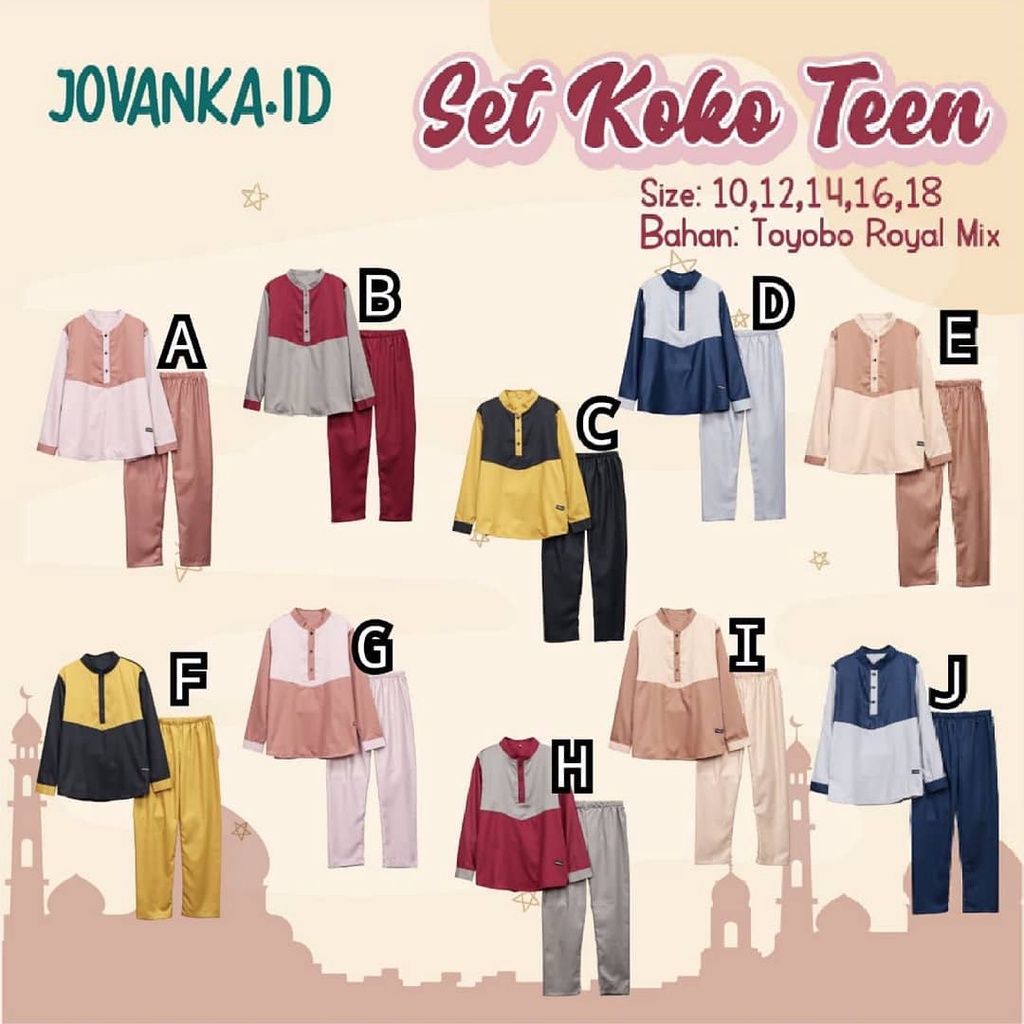SET KOKO TEEN BY JOVANKA. ID