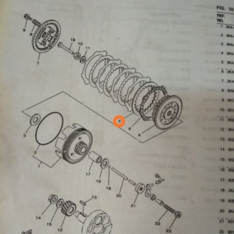 PLAT GESEK KOPLING RX KING ORI YGP RXKING RX-KING PELAT