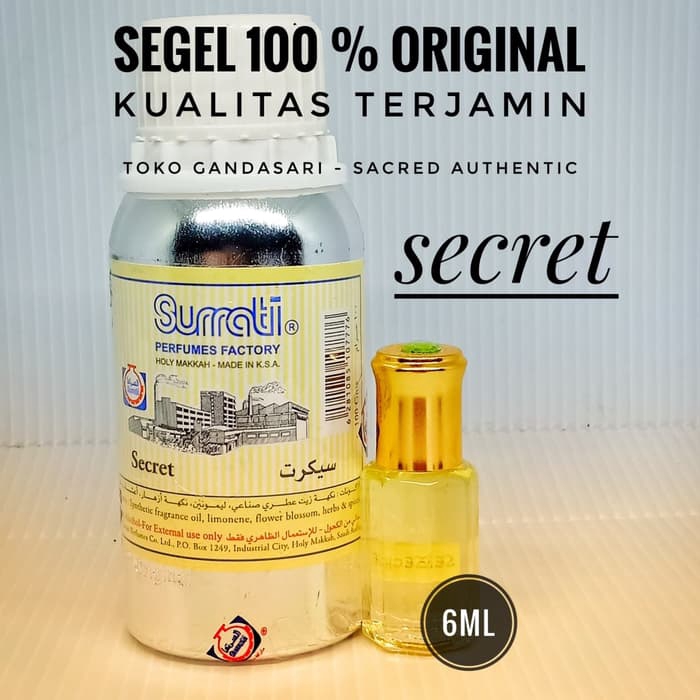 SURRATI SECRET 6 ml Bibit Parfum surati Minyak Wangi arab saudi