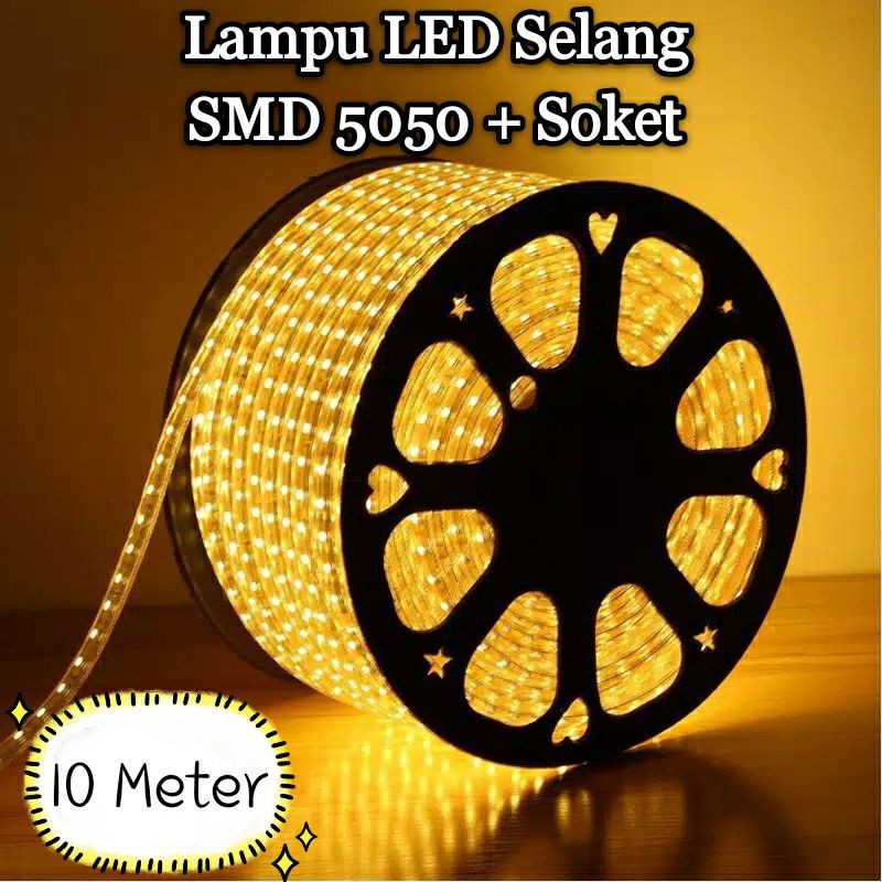lampu led strip selang SMD 5050 + SOKET