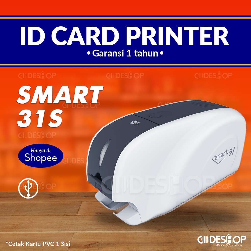 Paket Printer ID Card Smart 31s + Ribbon