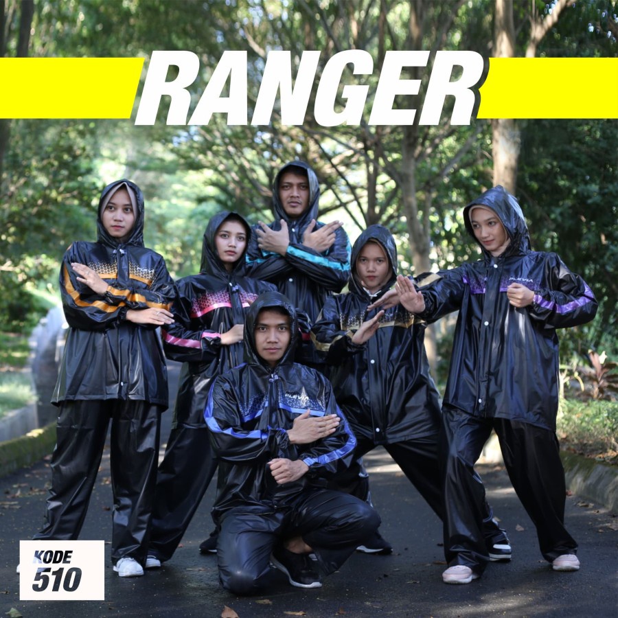 Jas Hujan Stelan Jaket Celana Plevia 510 Ranger setelan Bagus