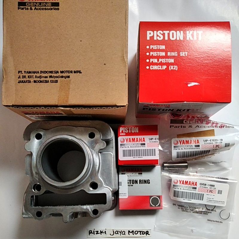 Blok Block seher seker boring buring piston set mio j fino 110 fi jupiter z1 mio gt x-ride Original 