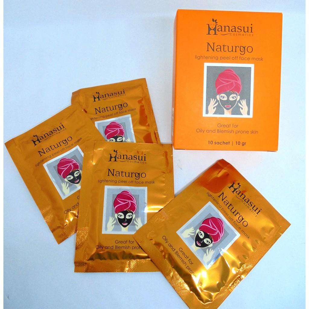 Hanasui Naturgo Peel Off Mask Sachet Masker Komedo Kemasan 1 pc Saset