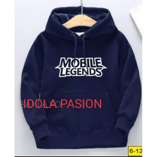 [Bayar Di Tempat] Jaket hoodie mobile legends kids Usia 6-12 Bahan Tebal Premium