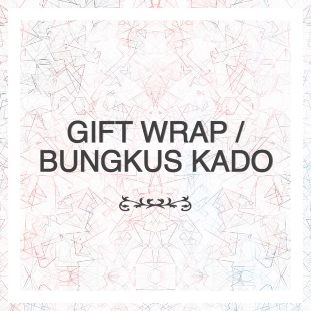 

(Wajib baca deskripsi) Gift Wrap Bungkus Kertas Kado Ekstra Giftwrap