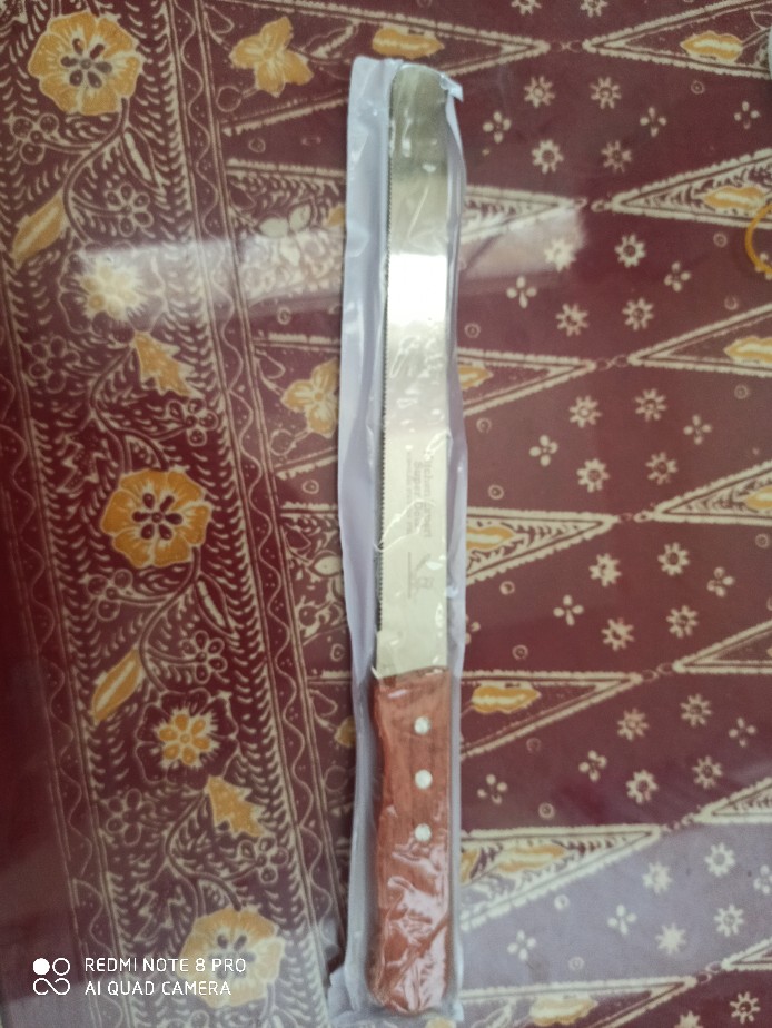 Pisau Cake Roti Kue Gerigi  Panjang Kue 25 - 35 Cm Stainless Kitchen Expert Knife Super Doll