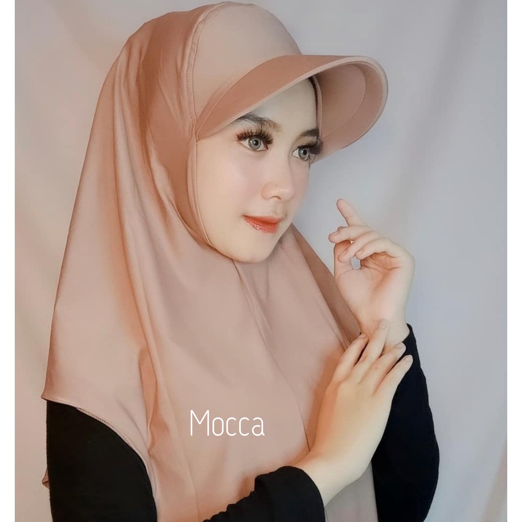 HIJAB SPORTY OLAHRAGA/TOPI JILBAB OLAHRAGA-Topi Mocca
