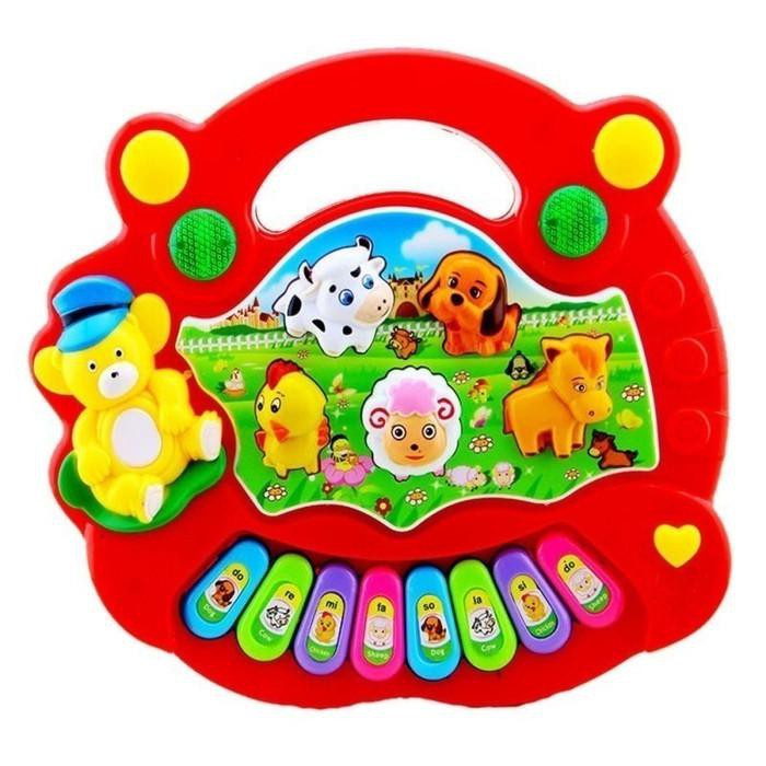 Piano Mainan Piano Bentuk Hewan Ternak Warna Acak Untuk Piano Mainan Piano Bentuk Hewan Ternak Warna Acak Untuk