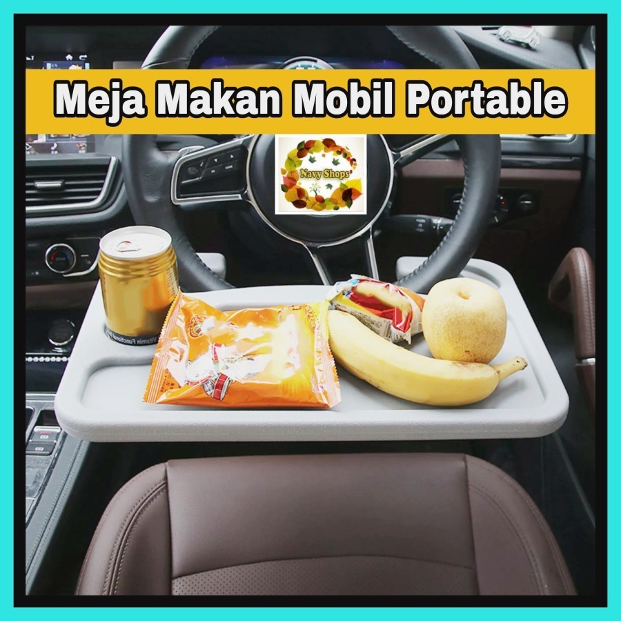 Meja Makan Stir Mobil Multifungsi Stand Table Tray Steering Wheel Car