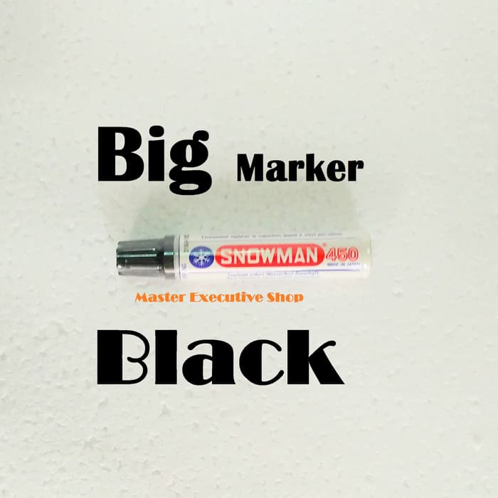 

[Promo] Snowman JAPAN Black Spidol Big Marker 450 Permanent Hitam Berkualitas