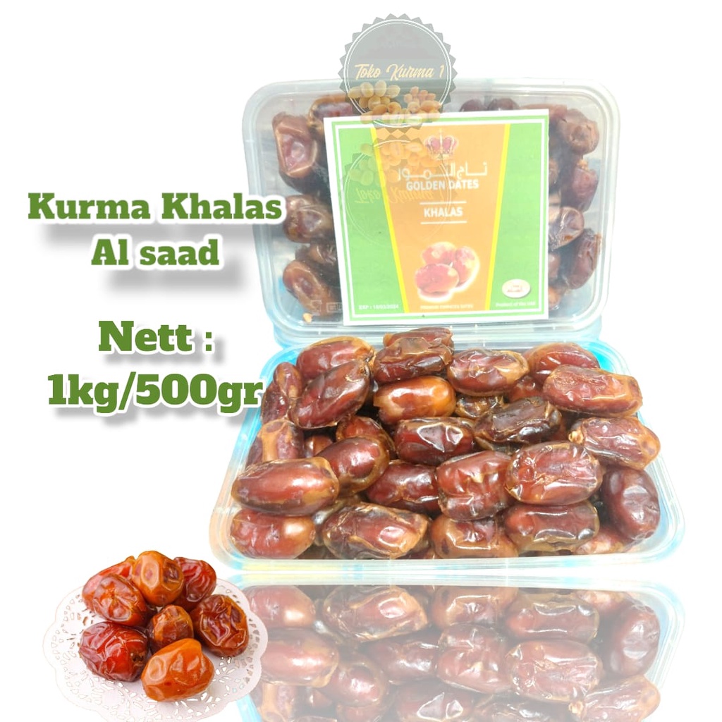 

Kurma khalas super 500gr [Free box mika]