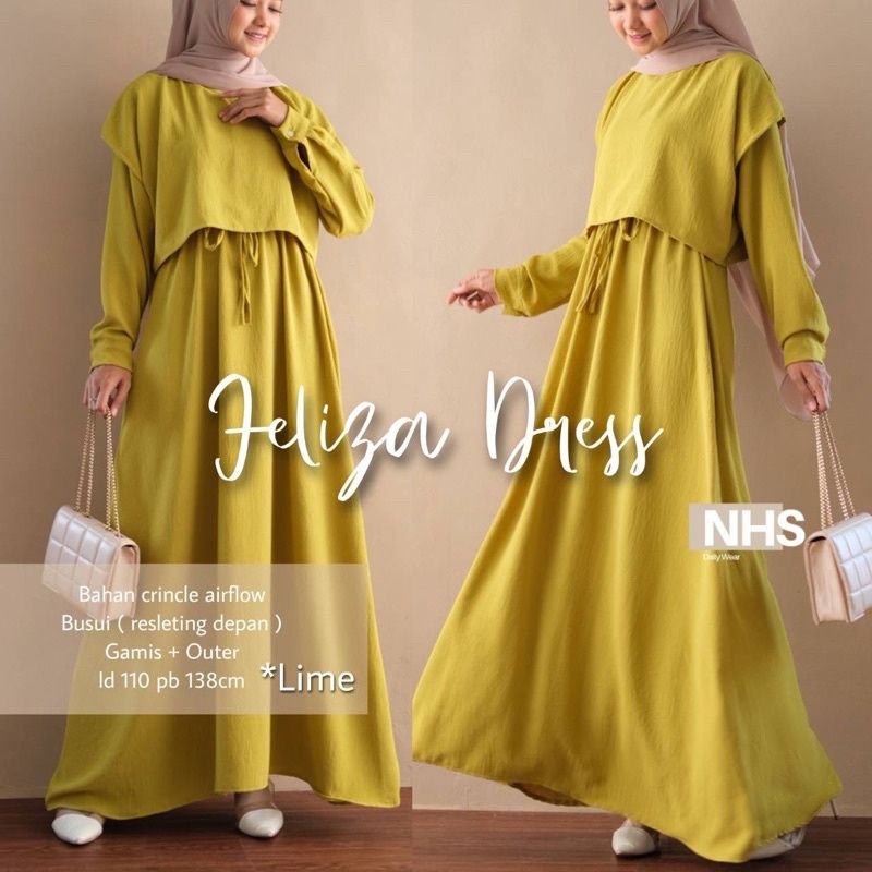 Feliza Dress Busui gamis ria ricis