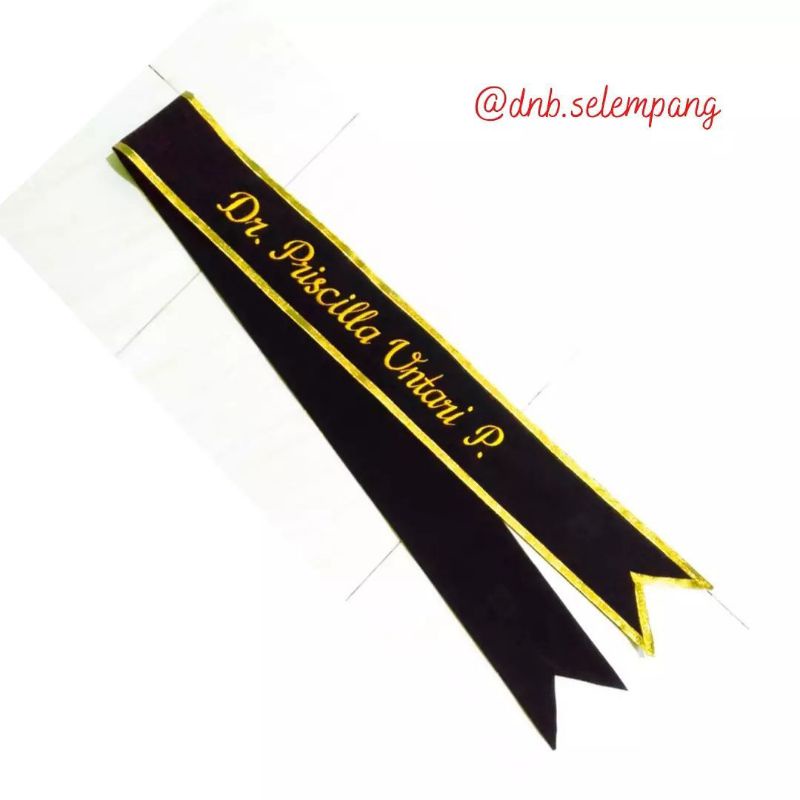 DNBSELEMPANG/SELEMPANG WISUDA/SLEMPANG BORDIR/SLENDANG WISUDA/SLEMPANG BRIDAL SHOWER