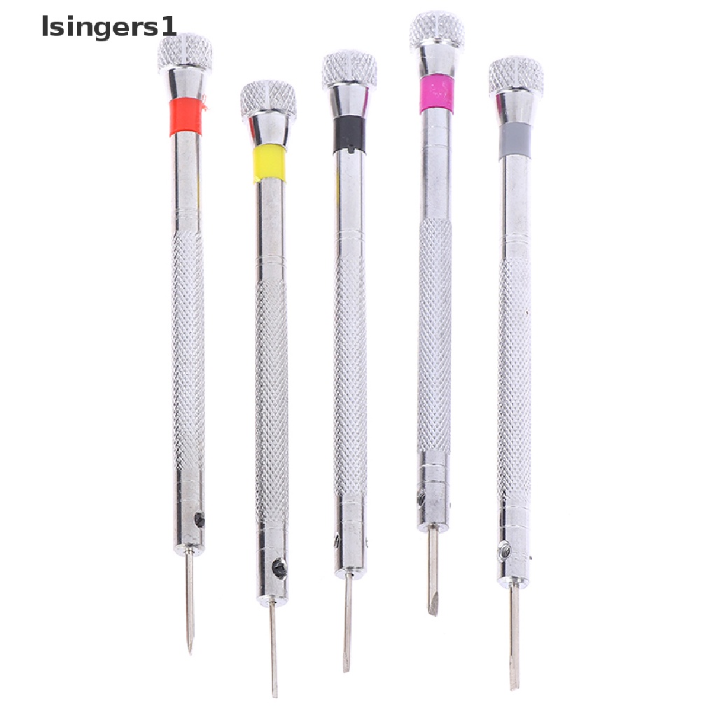 (lsingers1) 5pcs / Set Obeng Presisi Untuk Reparasi Kacamata / Jam Tangan / Perhiasan