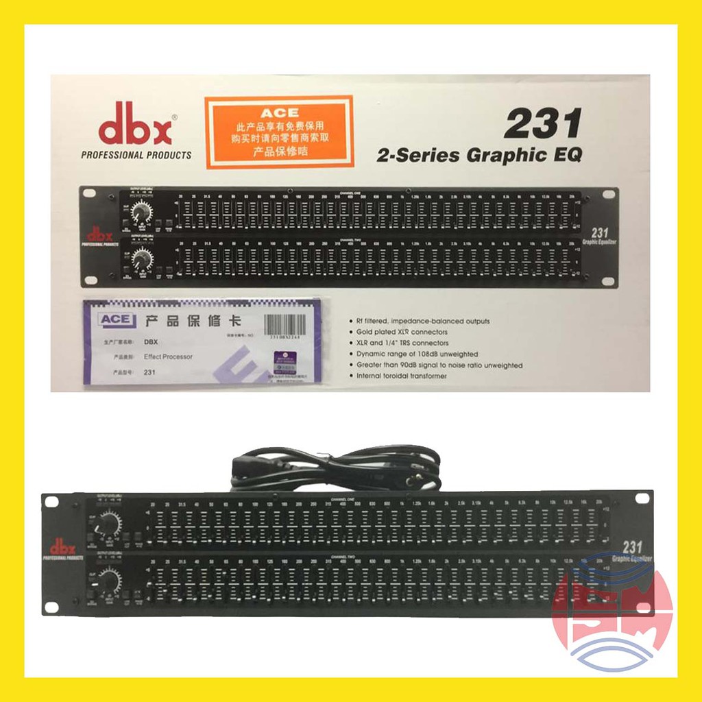 Equalizer DBX 231 2-series Graphic EQ Original