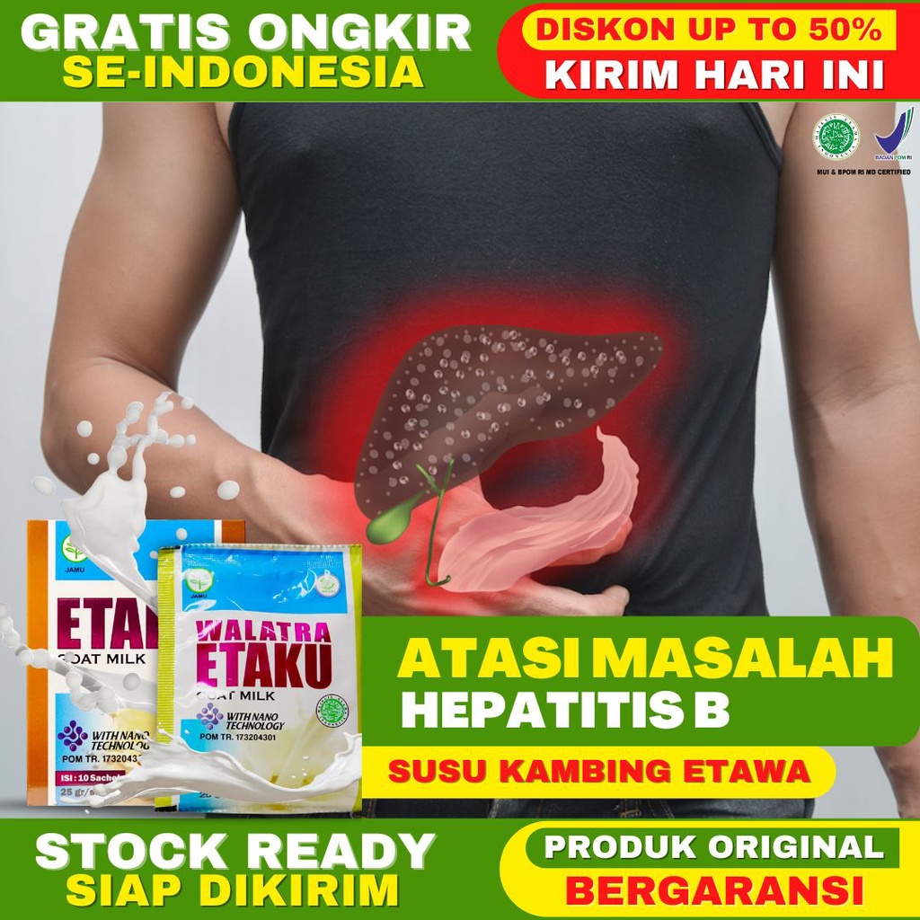 

Obat Hepatitis B Susu Kambing Etawa Asli Sudah BPOM Etaku Goatmilk