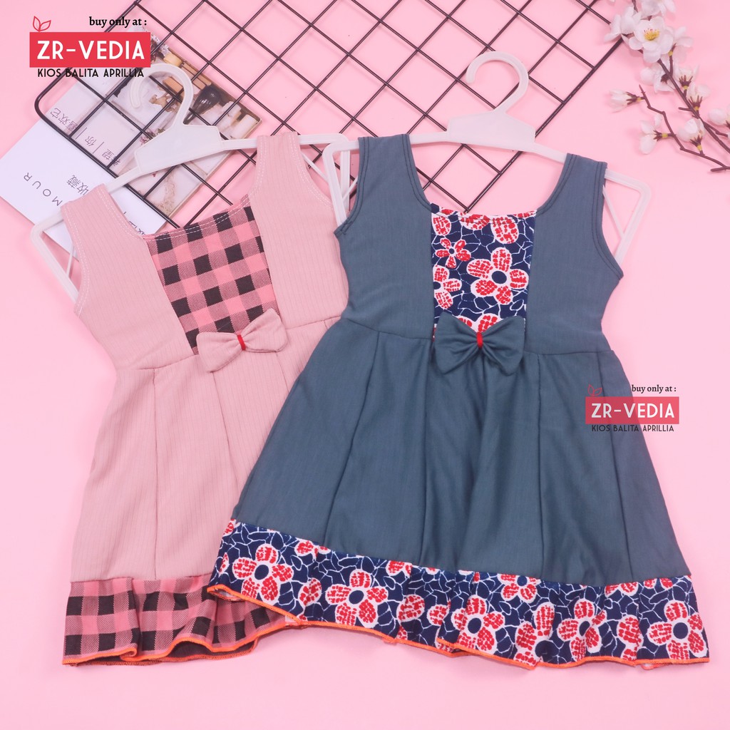 Dress Aurora uk Bayi 0-12 Bulan / Baju Anak Perempuan Murah Motif Lucu Kensi Adem Pakaian Pesta Gaun