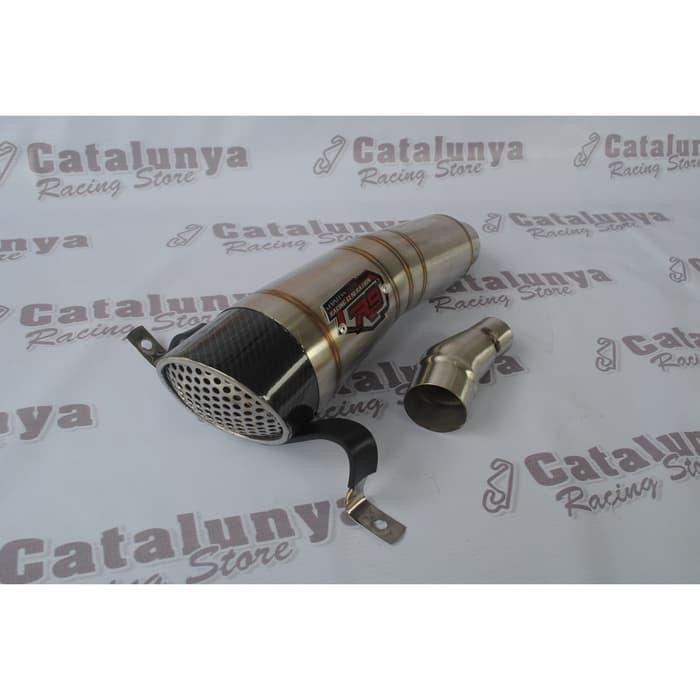 Knalpot Racing Replika R9 H2 Slip On Ninja 250 R/Fi/R25/MT25/CBR250RR