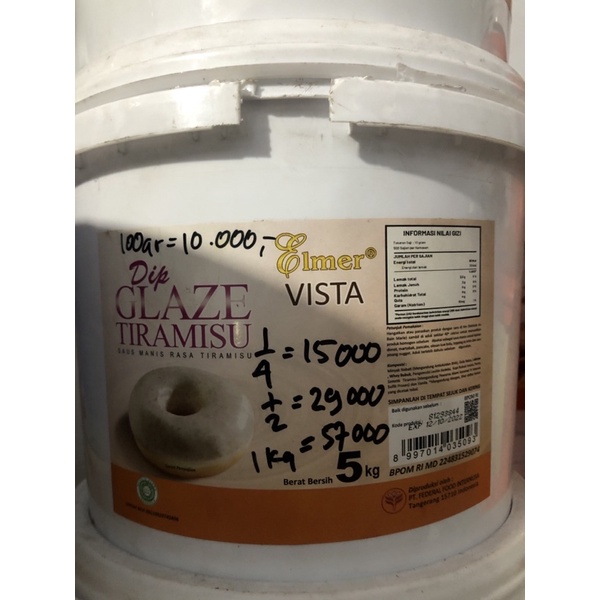 

Dip Glaze Tiramisu 250gr Repack