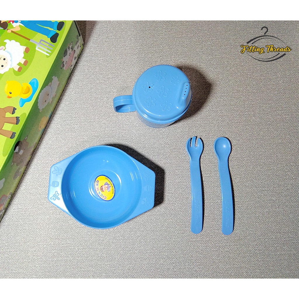 Feeding Set Cico Miko / Set Perlengkapan Tempat Alat Makan Bayi / Hadiah Kado Lahiran