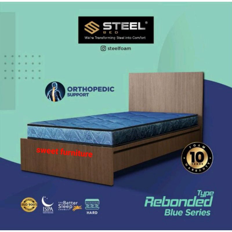 Tilam busa Steel Rebonded dengan Pedic support